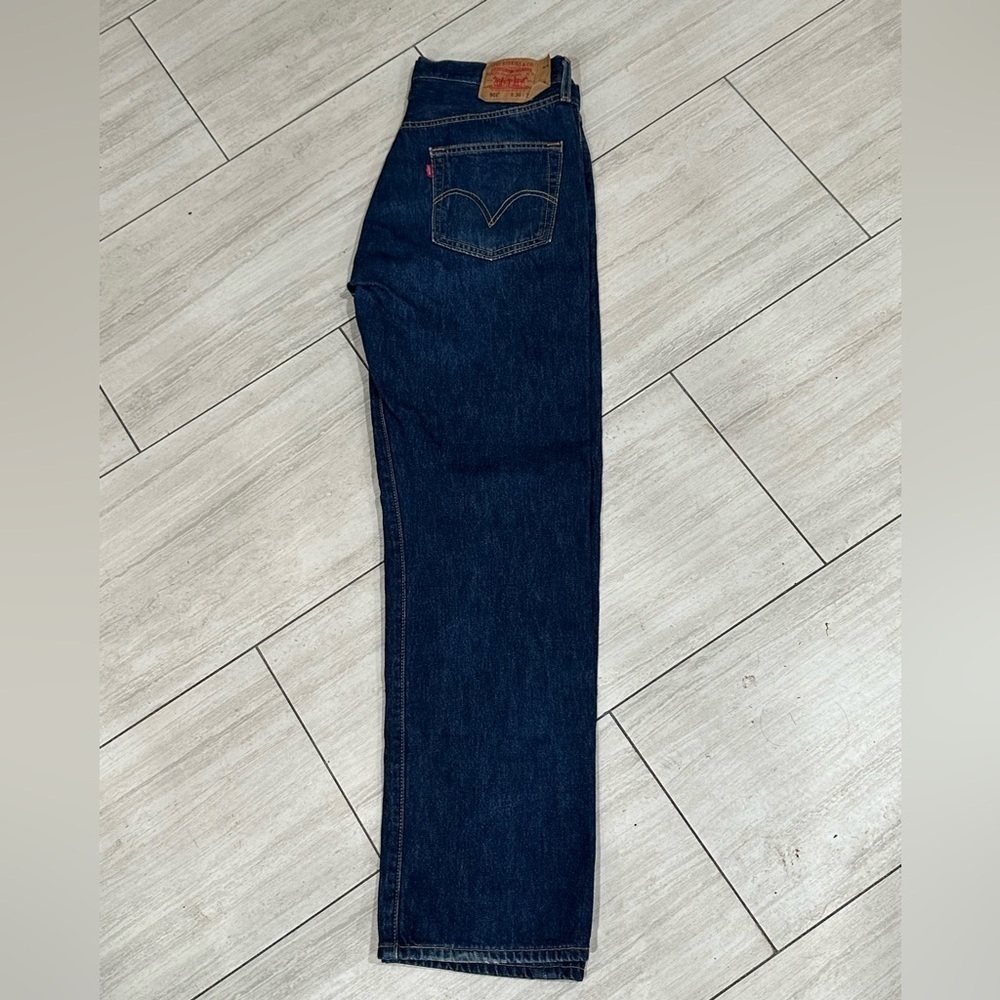 Levi's 501 Straight Leg Button-Fly Mens Jeans 30x30 - Picture 5 of 9